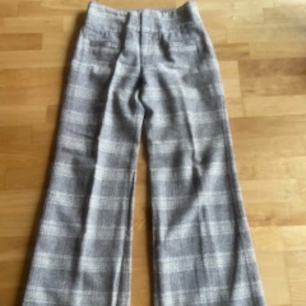 dbla brown printed dress pant size 10